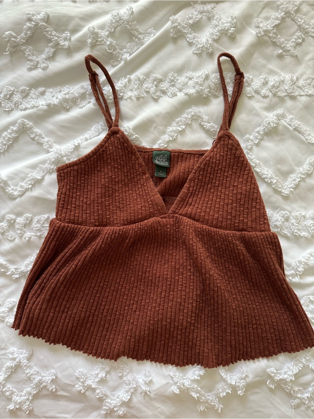 Brown tank top